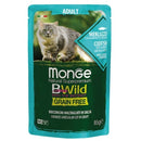 28x85 Plicuri MONGE B-Wild  fără cereale cu Cod - Hrana Umeda Pisici