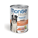 24x400g Conserve MONGE Fresh Senior cu carne de Curcan - Hrana Umeda Caini