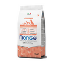 Monge Caini Puppy&Junior cu Somon si Orez 12 kg PROMO