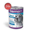 Conserve Gemon cu Ton si Somon 24X415g - Câini Adulți Talie Medie