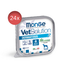 24x150g MONGE Vetsolution Grain Free Dermatosis - Hrană Umedă Câini PROMO
