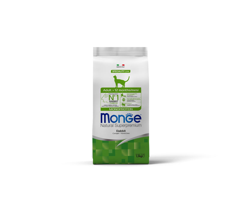 Monge Pisici Adult Monoprotein Iepure | 1.5 kg