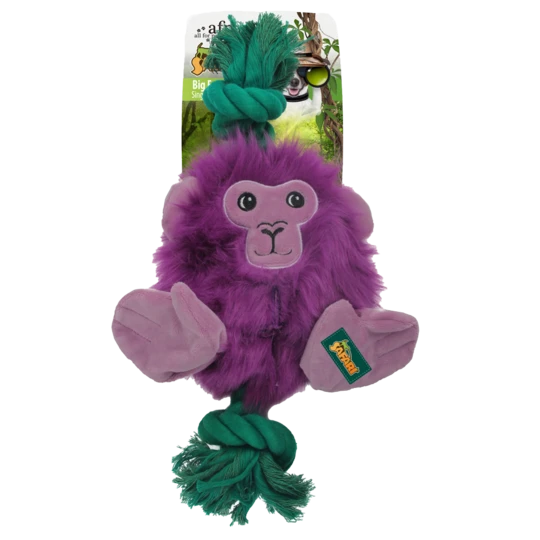 Jucarie Caini Big Foot Monkey 31cm pentru Curatarea Dintilor - AFP Safari®