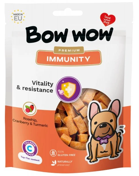 Bow Wow Imunitate cu Merișoare si Turmeric 60g COD: BW822