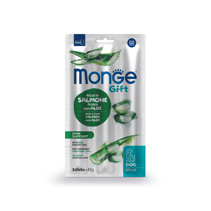 Monge Sticks, Somon si Aloe - Piele PROMO