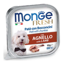 32x100g Monge Fresh Adult Pate cu Bucati de Miel