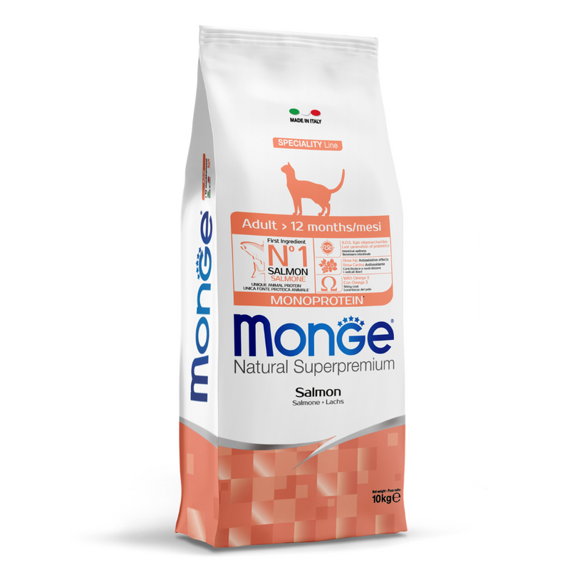 Monge Pisici Adult Monoprotein Somon | 10 kg