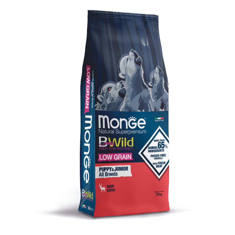 Monge B-Wild Puppy Low Grain Cerb | 2,5 kg