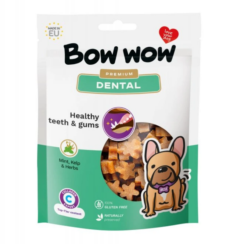 Bow Wow pentru sănătatea orală , cu mentă si algă marină 60g COD : BW820