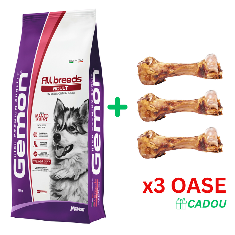 Gemon Caini Adulti cu Vita si Orez 20kg