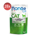 28x85g Plicuri MONGE Grill cu Carne de Iepure Hrana Umeda Pisici in jeleu PROMO