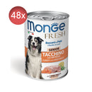 24x400g Conserve MONGE Fresh Senior cu carne de Curcan - Hrana Umeda Caini