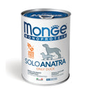 24x400g Pate MONGE Monoprotein Adult cu Rață - Hrană Umedă Câini