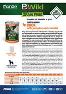 24x400g Conserve MONGE B-Wild Junior fără cereale cu Rață, zukkini și dovleac - Hrană Umedă Câini PROMO