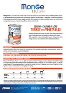 24x400g Conserve MONGE Fresh Senior cu carne de Curcan - Hrana Umeda Caini