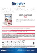 24x400g Conserve MONGE Fresh Adult cu Vițel - Hrană Umedă Câini