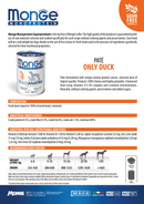 24x400g Pate MONGE Monoprotein Adult cu Rață - Hrană Umedă Câini