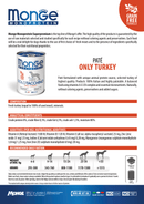 24x400g Pate MONGE Monoprotein Adult cu Curcan- Hrană Umedă Câini